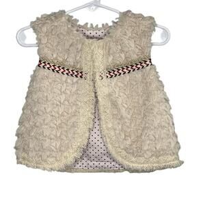 Genuine Kids From Oshkosh Girls 2-3T Vest Fall Preppy Chic Party Faux Fur School